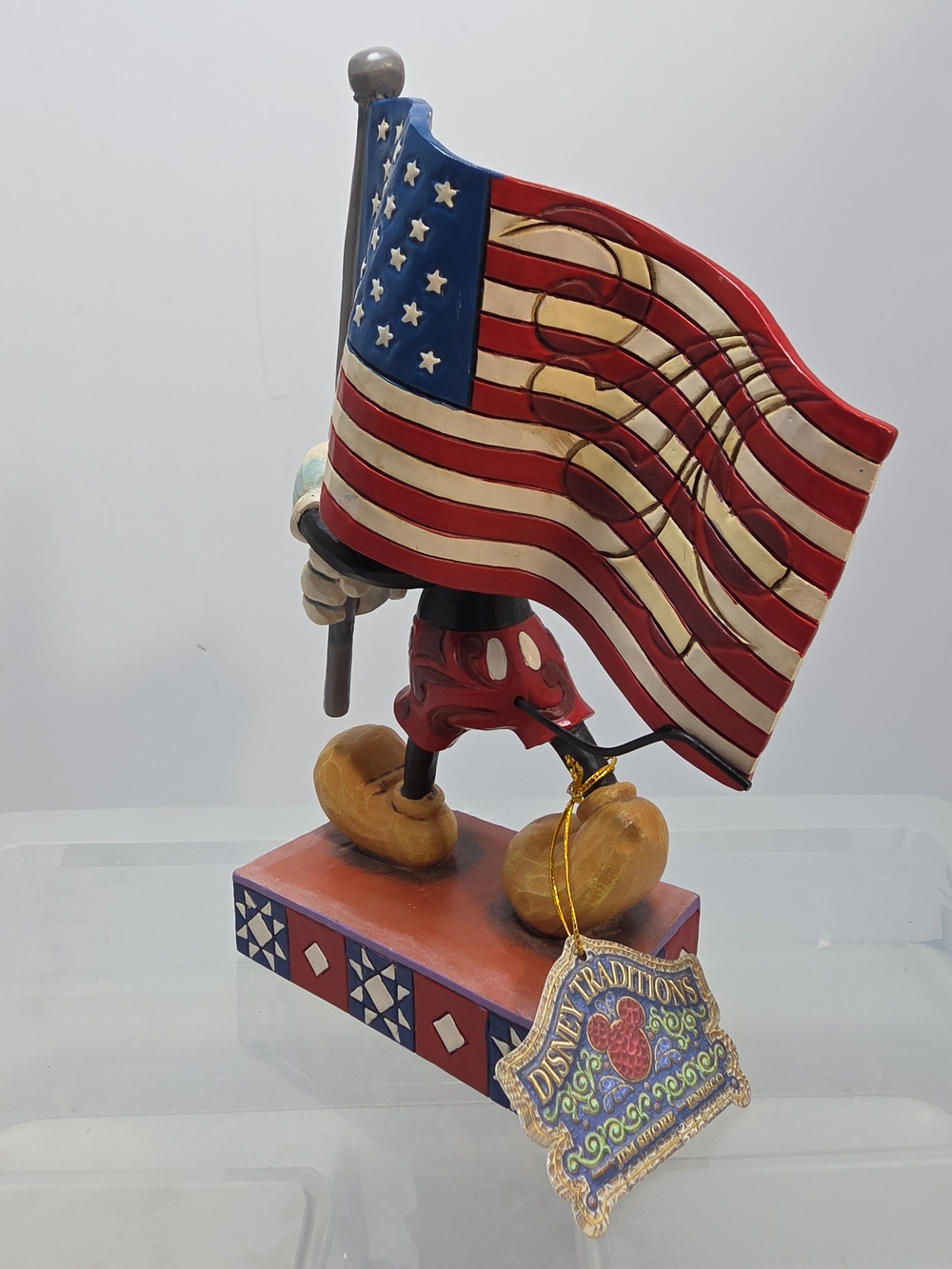 Jim Shore Walt Disney Showcase Mickey Mouse “Old Glory” #4032875 Enesco NEW - Picture 3 of 6